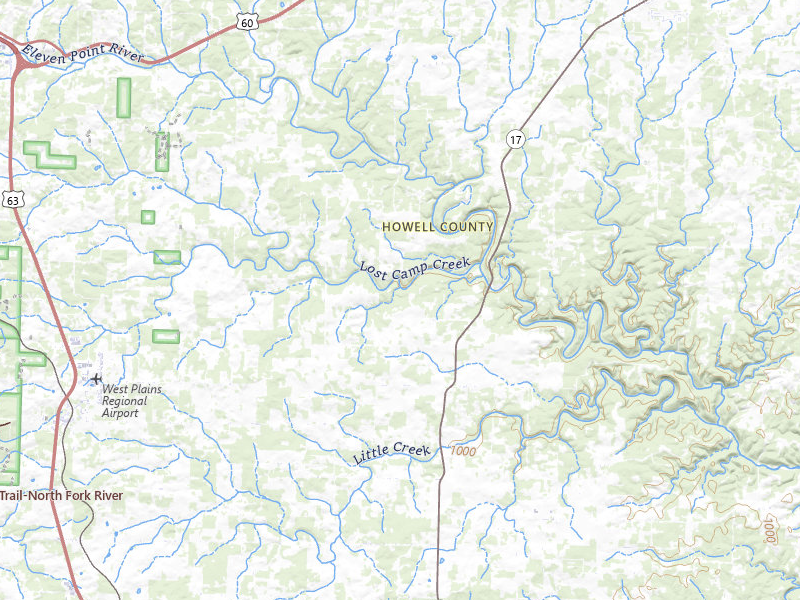Radar-estimated hail-size map of the storm over Pomona, MO on Jul 31, 2026