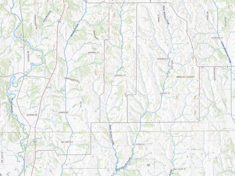 NEXRAD radar-signature map of the hail storm over Princeton, MO on Aug 19, 2026