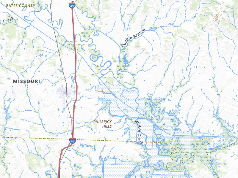 NEXRAD radar-signature map of the hail storm over Rich Hill, MO on May 18, 2026