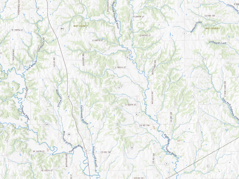 Radar-estimated hail-size map of the storm over Richmond, MO on Sep 15, 2026