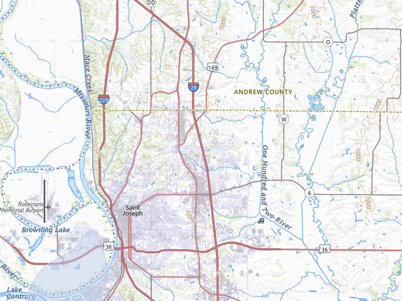 NEXRAD radar-signature map of the hail storm over Saint Joseph, MO on May 29, 2026