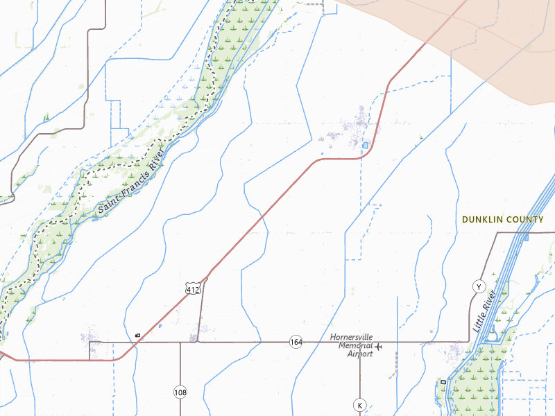 Radar-estimated hail-size map of the storm over Senath, MO on Jul 9, 2026