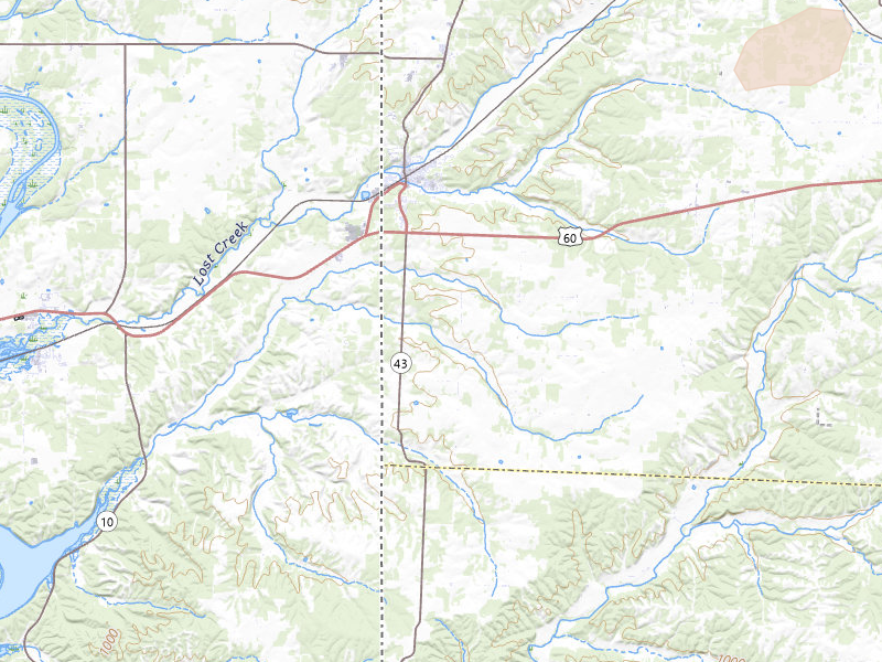 Radar-estimated hail-size map of the storm over Seneca, MO on Apr 27, 2026