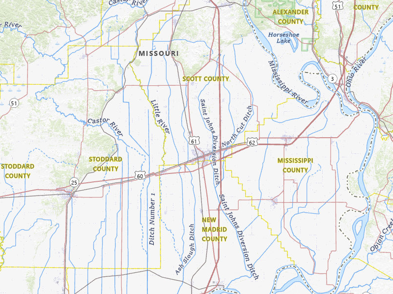 NEXRAD radar-signature map of the hail storm over Sikeston, MO on Jun 8, 2026