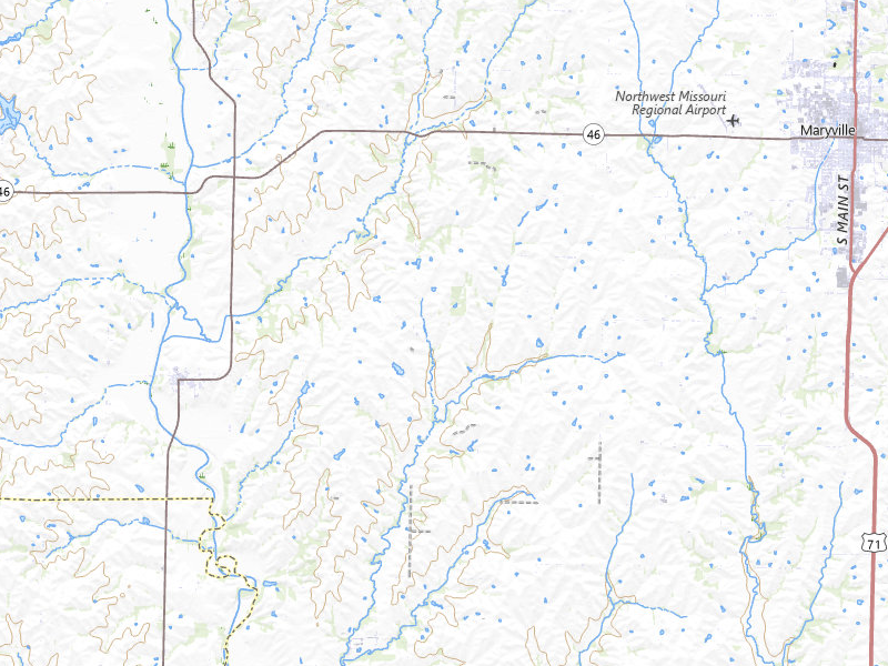 NEXRAD radar-signature map of the hail storm over Skidmore, MO on May 18, 2026