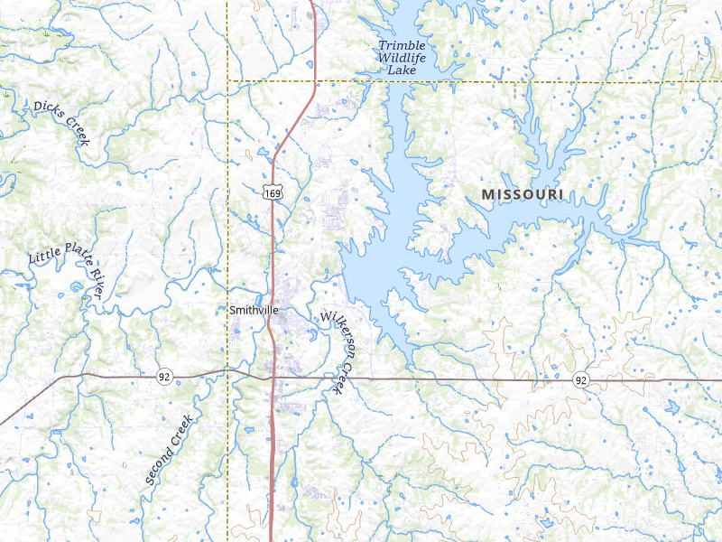 NEXRAD radar-signature map of the hail storm over Smithville, MO on May 29, 2026