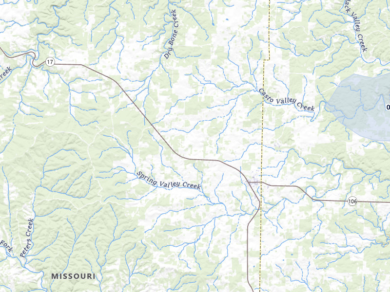 NEXRAD radar-signature map of the hail storm over Summersville, MO on May 31, 2026