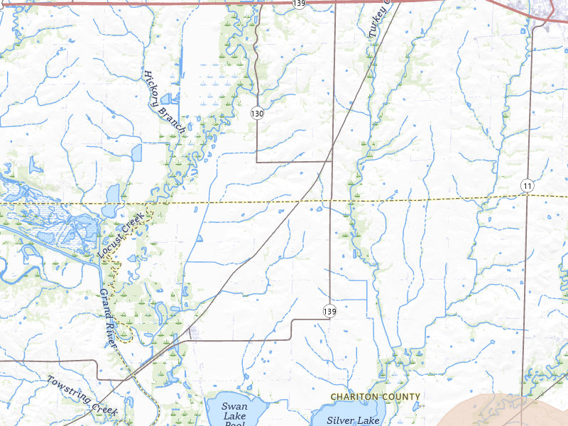 Radar-estimated hail-size map of the storm over Sumner, MO on Mar 10, 2026