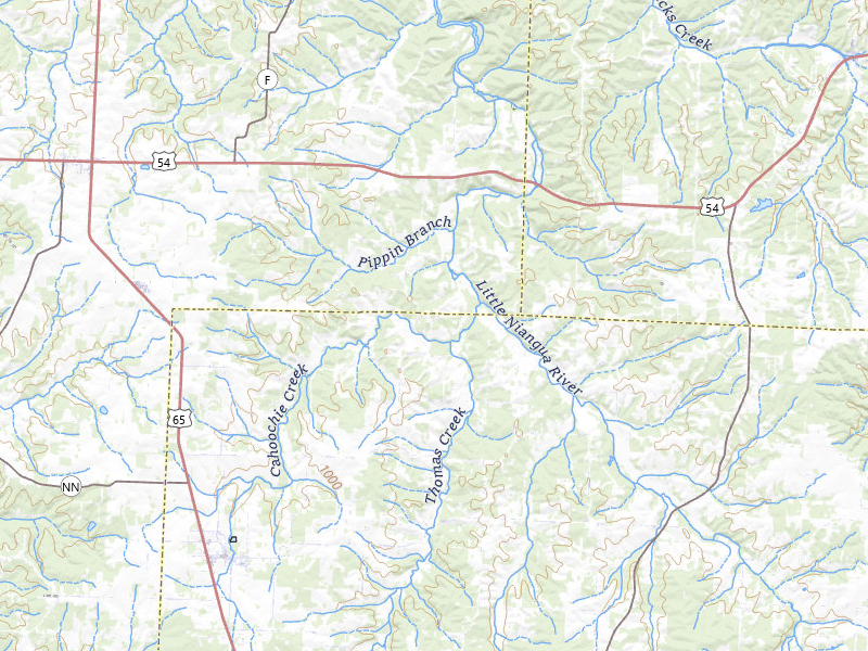 Radar-estimated hail-size map of the storm over Urbana, MO on May 18, 2026