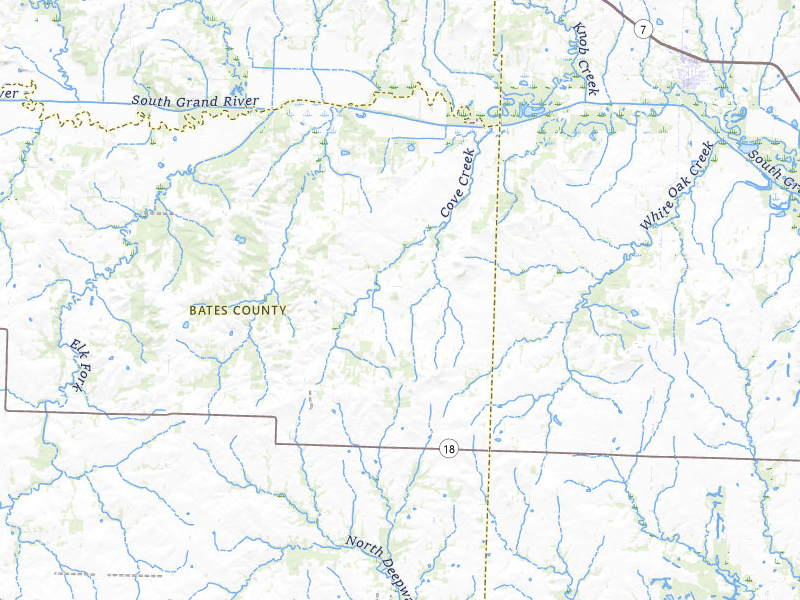 NEXRAD radar-signature map of the hail storm over Urich, MO on Mar 4, 2026
