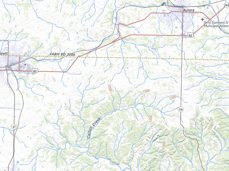 NEXRAD radar-signature map of the hail storm over Verona, MO on Mar 6, 2026