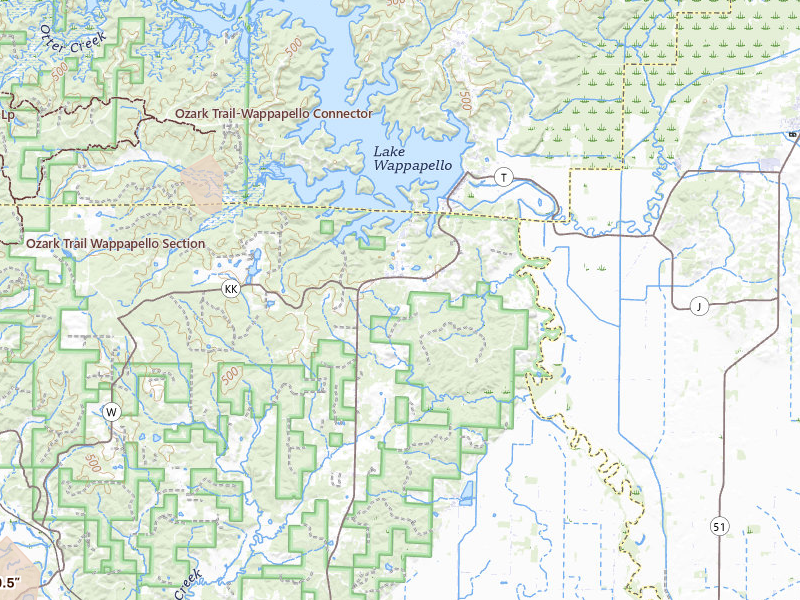 Radar-estimated hail-size map of the storm over Wappapello, MO on Jul 21, 2026
