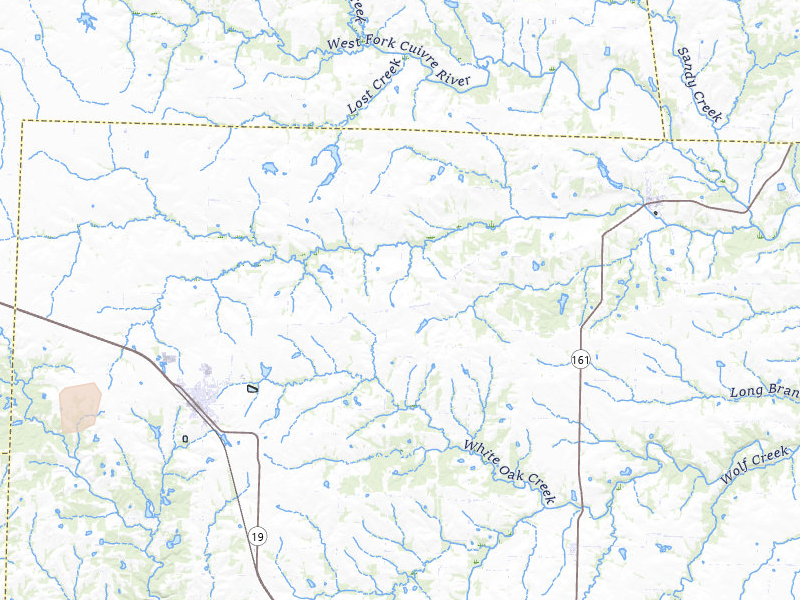 Radar-estimated hail-size map of the storm over Wellsville, MO on Jul 10, 2026