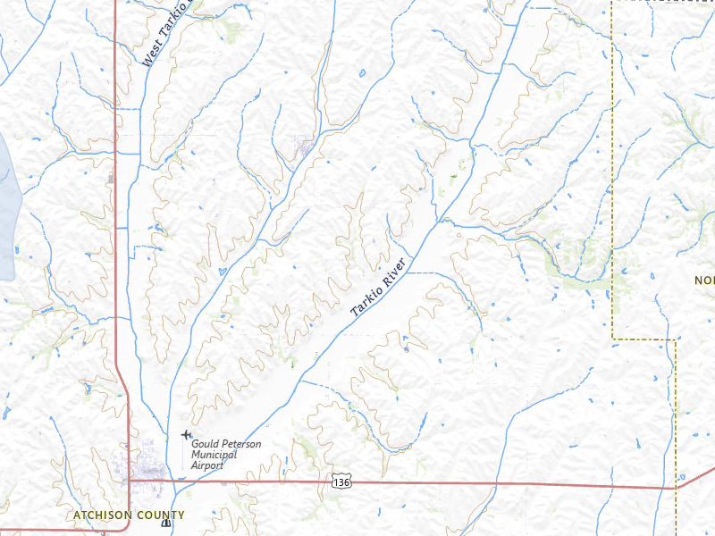 NEXRAD radar-signature map of the hail storm over Westboro, MO on Jul 8, 2026