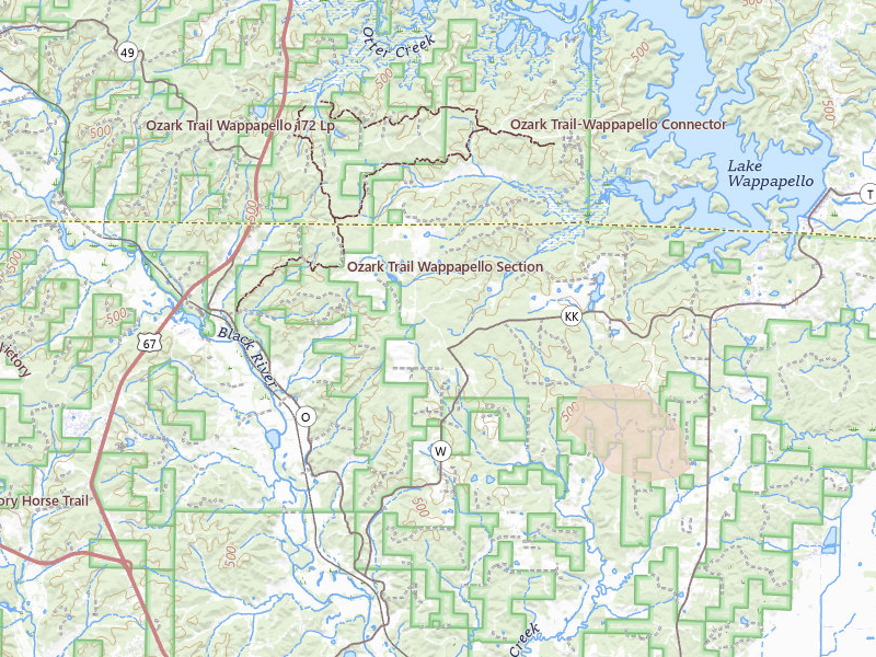 Radar-estimated hail-size map of the storm over Williamsville, MO on Jun 9, 2026