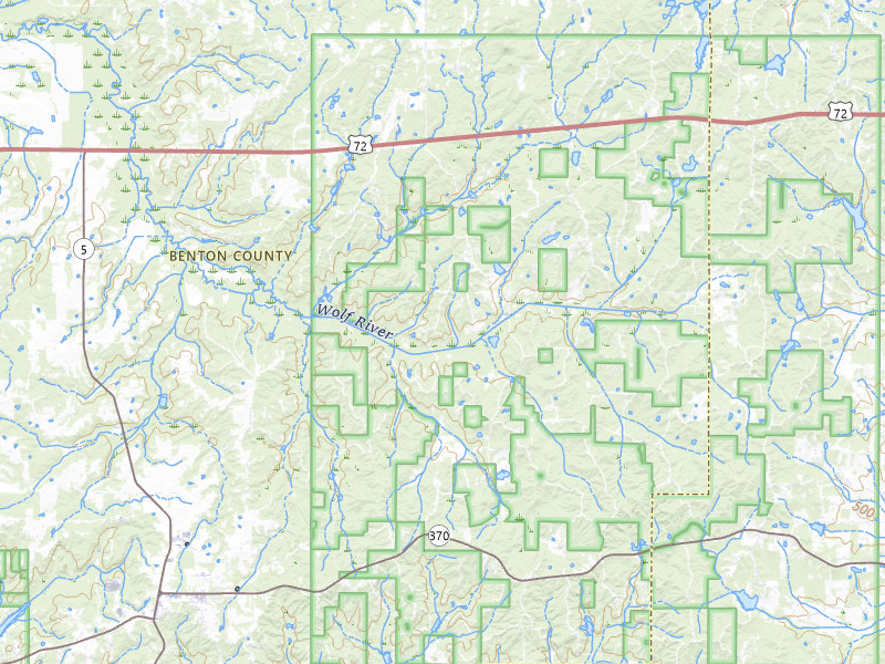 Radar-estimated hail-size map of the storm over Ashland, MS on Mar 15, 2026