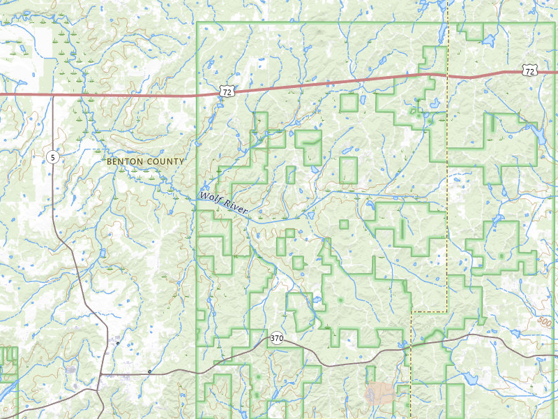 Radar-estimated hail-size map of the storm over Ashland, MS on Jul 1, 2026