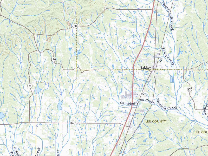 NEXRAD radar-signature map of the hail storm over Baldwyn, MS on Aug 17, 2026