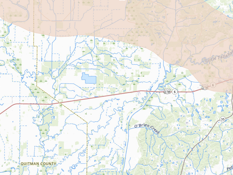 Radar-estimated hail-size map of the storm over Batesville, MS on Feb 26, 2026