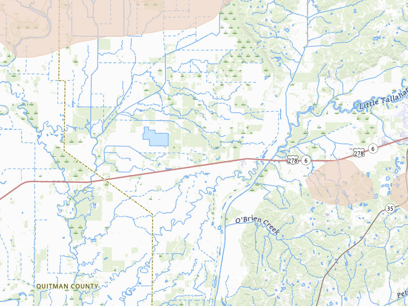 Radar-estimated hail-size map of the storm over Batesville, MS on Apr 28, 2026