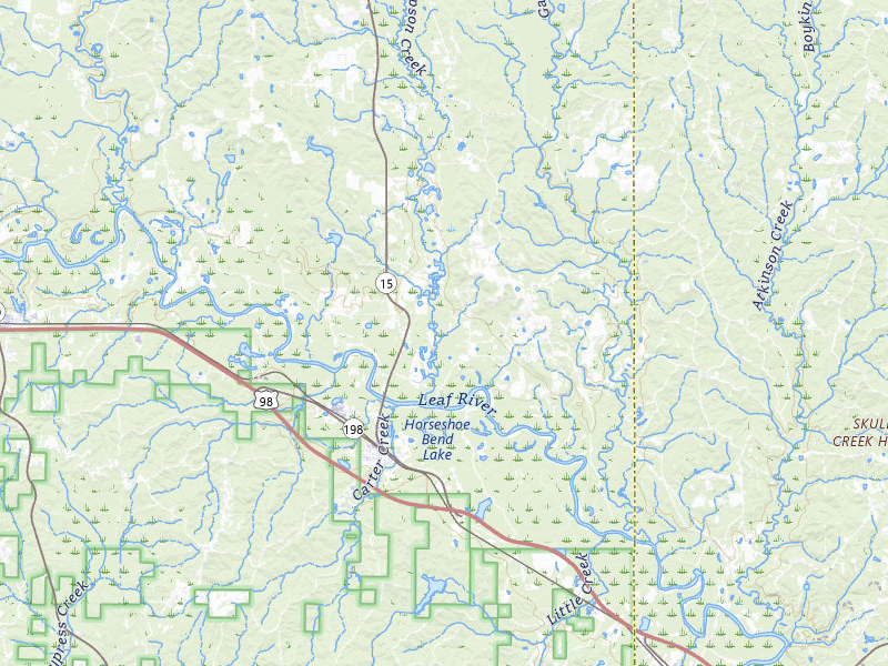 NEXRAD radar-signature map of the hail storm over Beaumont, MS on May 7, 2026