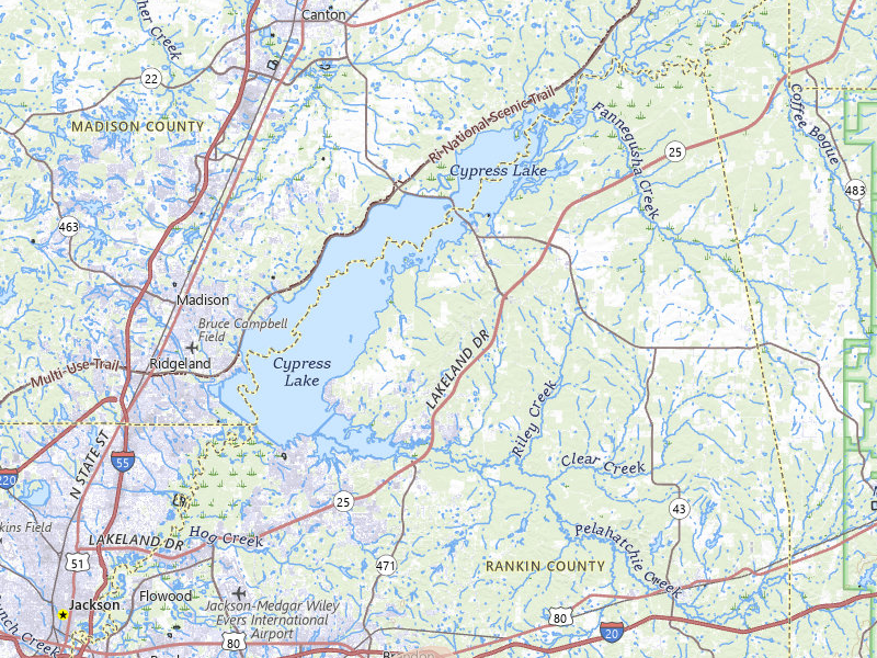 Radar-estimated hail-size map of the storm over Brandon, MS on Apr 29, 2026