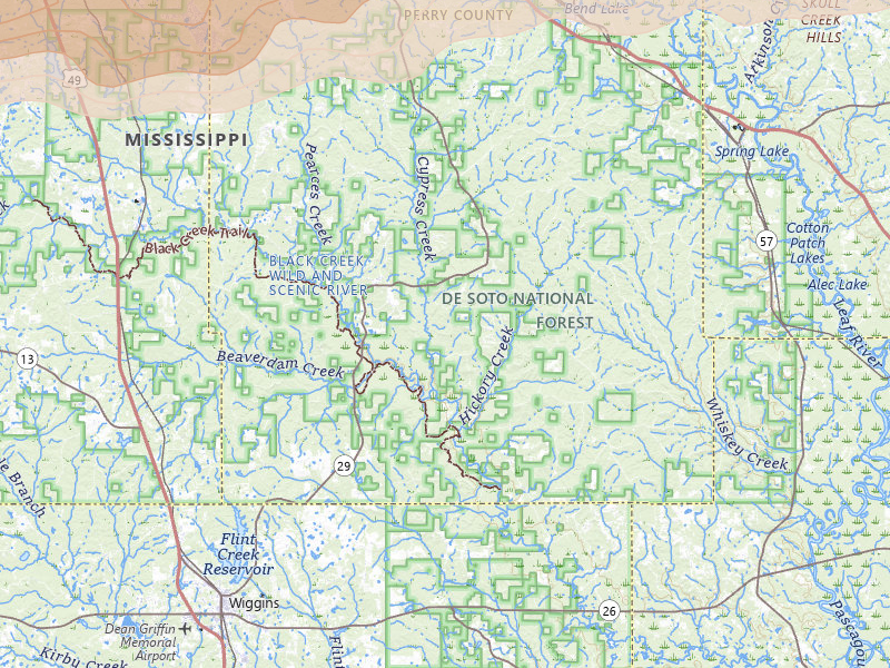 Radar-estimated hail-size map of the storm over Brooklyn, MS on May 6, 2026