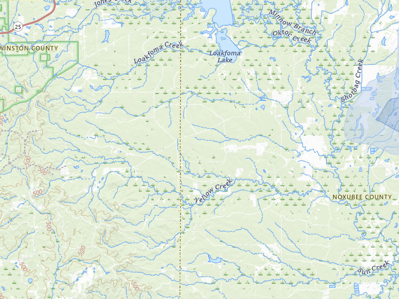NEXRAD radar-signature map of the hail storm over Brooksville, MS on Jul 9, 2026