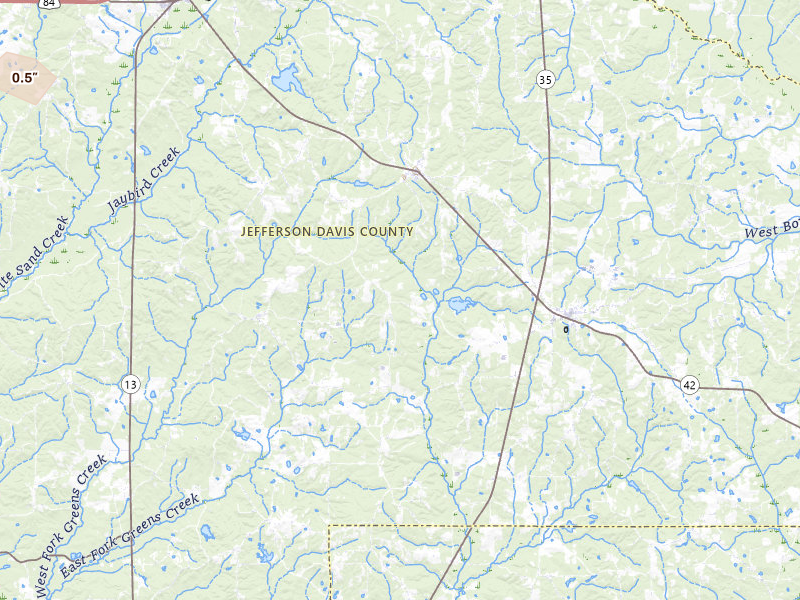 Radar-estimated hail-size map of the storm over Carson, MS on Apr 26, 2026
