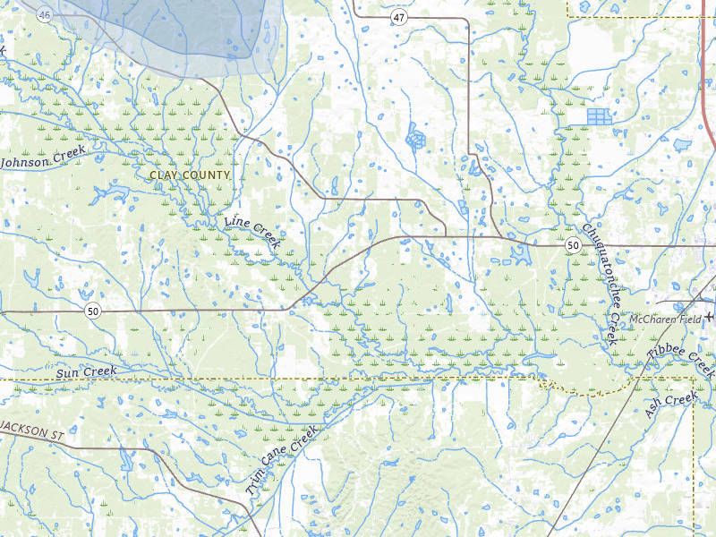 NEXRAD radar-signature map of the hail storm over Cedarbluff, MS on Aug 19, 2026