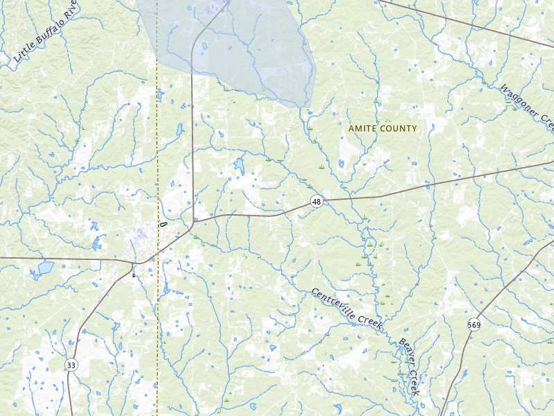 NEXRAD radar-signature map of the hail storm over Centreville, MS on Jul 1, 2026