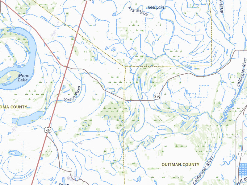 Radar-estimated hail-size map of the storm over Coahoma, MS on Apr 27, 2026