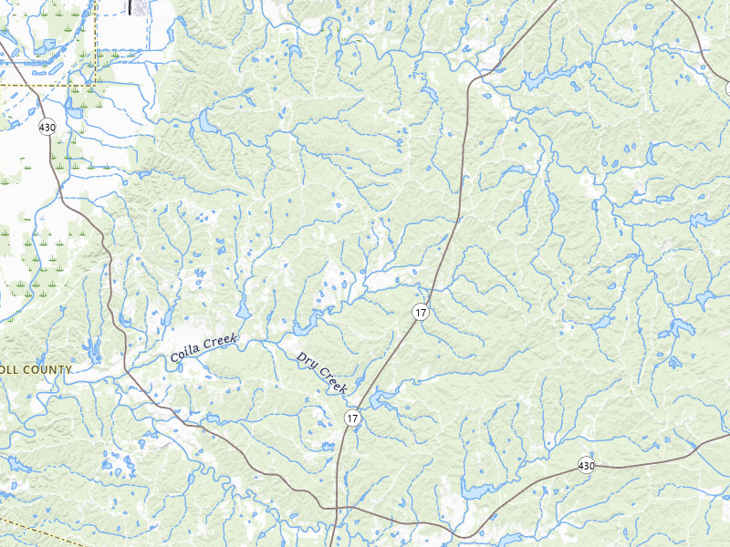 Radar-estimated hail-size map of the storm over Coila, MS on Apr 28, 2026