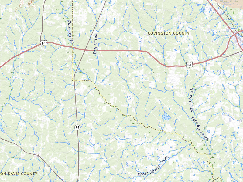 Radar-estimated hail-size map of the storm over Collins, MS on Jul 1, 2026