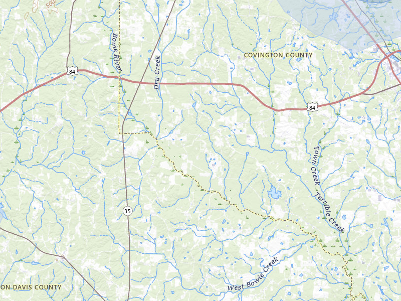 NEXRAD radar-signature map of the hail over Collins, MS
