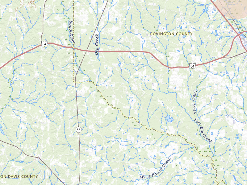 Radar-estimated hail-size map of the storm over Collins, MS on Jul 5, 2026