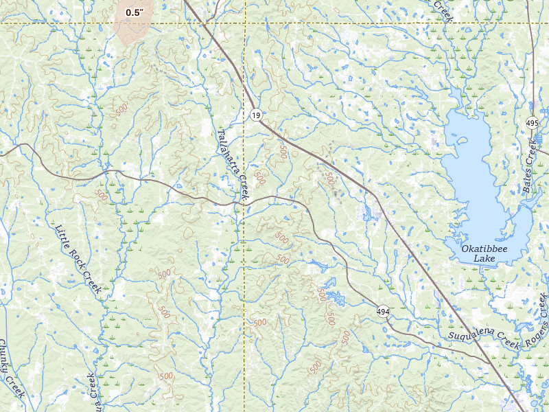Radar-estimated hail-size map of the storm over Collinsville, MS on Mar 7, 2026