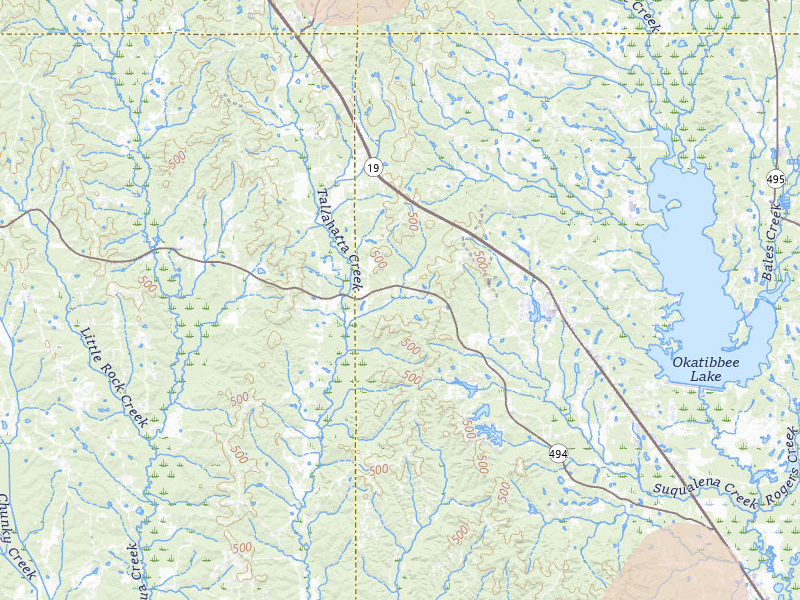 Radar-estimated hail-size map of the storm over Collinsville, MS on Jul 5, 2026