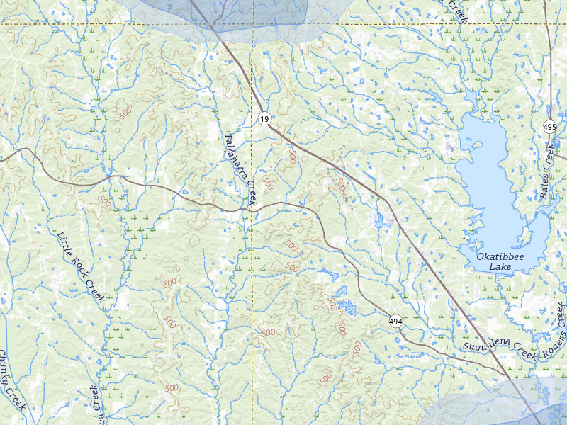 NEXRAD radar-signature map of the hail storm over Collinsville, MS on Jul 5, 2026
