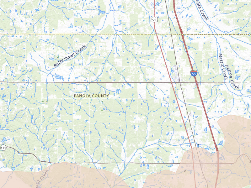 Radar-estimated hail-size map of the storm over Como, MS on Apr 28, 2026