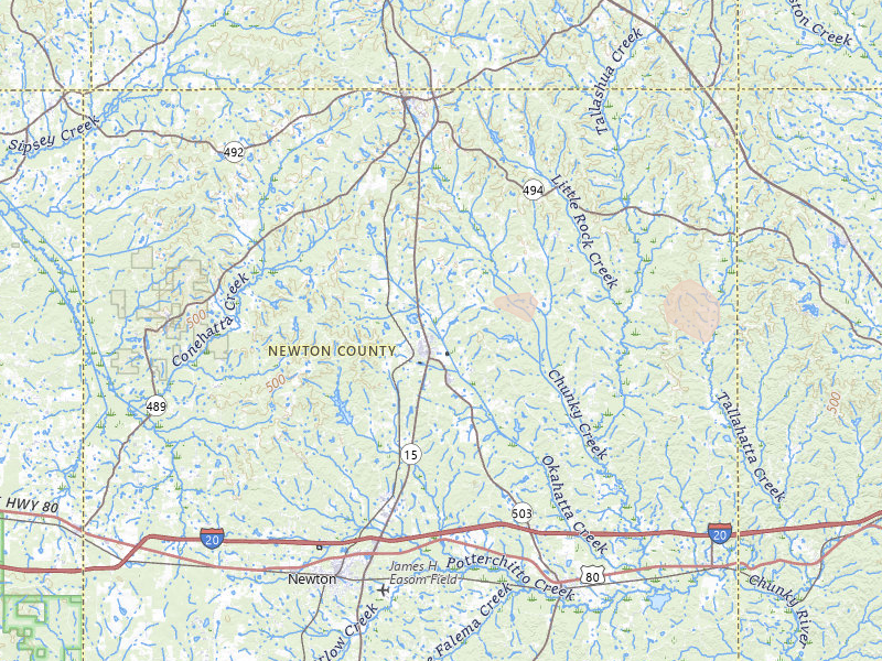 Radar-estimated hail-size map of the storm over Decatur, MS on Apr 28, 2026