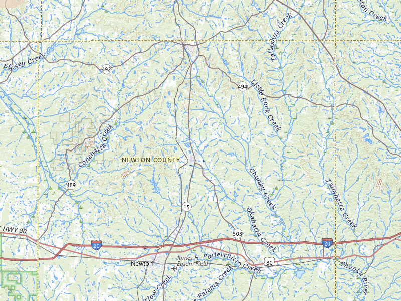Radar-estimated hail-size map of the storm over Decatur, MS on May 6, 2026