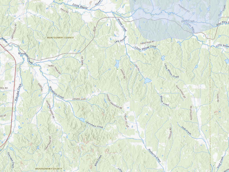 NEXRAD radar-signature map of the hail storm over Duck Hill, MS on Aug 19, 2026