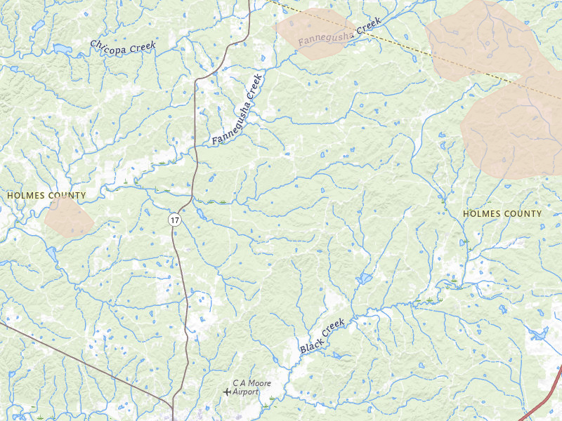 Radar-estimated hail-size map of the storm over Durant, MS on Apr 28, 2026