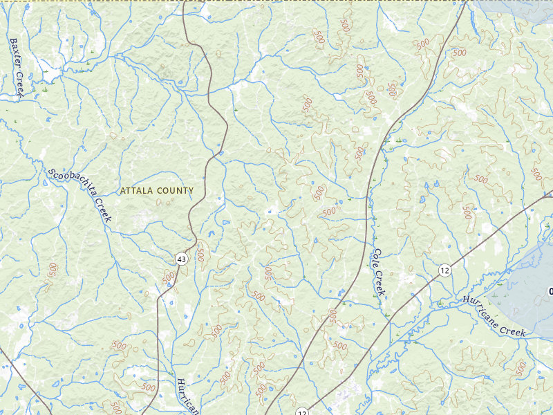 NEXRAD radar-signature map of the hail storm over Ethel, MS on Apr 28, 2026