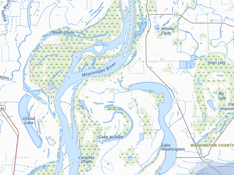NEXRAD radar-signature map of the hail over Glen Allan, MS