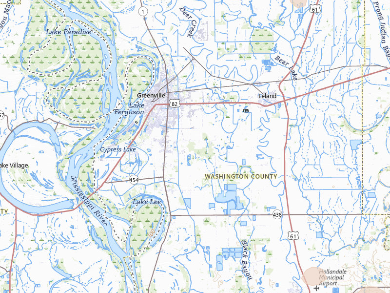 Radar-estimated hail-size map of the storm over Greenville, MS on Jul 1, 2026