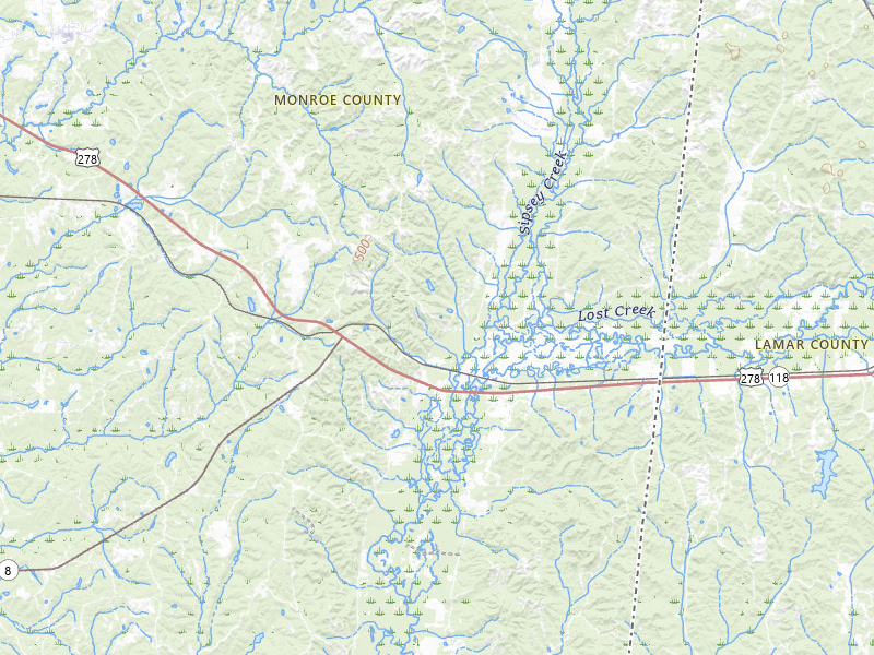 Radar-estimated hail-size map of the storm over Greenwood Springs, MS on Jul 11, 2026