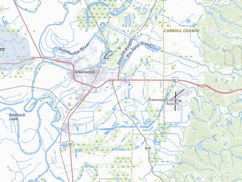 NEXRAD radar-signature map of the hail storm over Greenwood, MS on Jul 29, 2026
