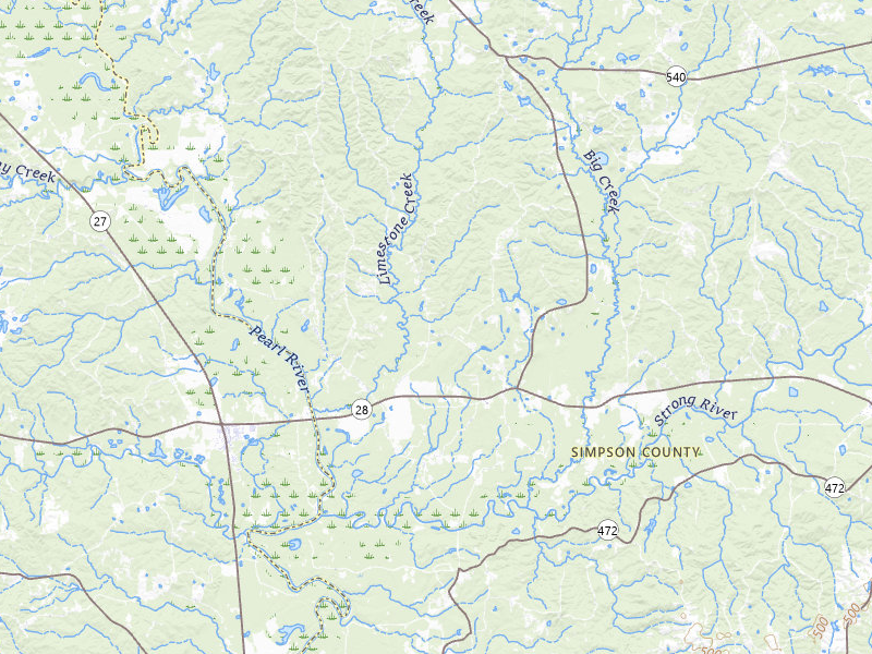 NEXRAD radar-signature map of the hail storm over Harrisville, MS on May 6, 2026